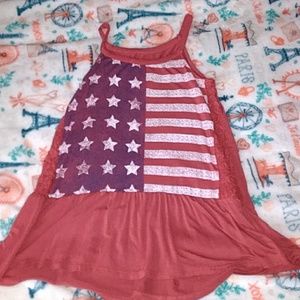 Red flag tank top